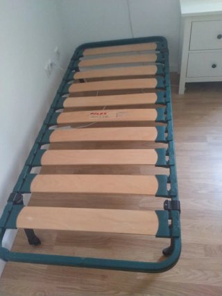 Somier plegable madera y colchón