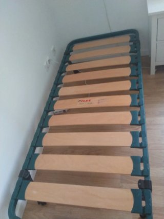 Somier plegable madera y colchón