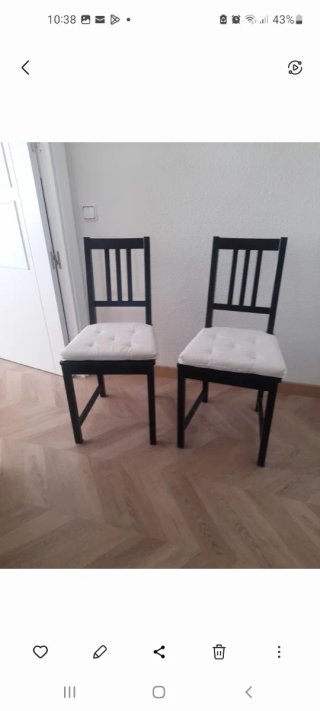 Móstoles. 2 Sedie con Cuscino Bianco 15€ le due