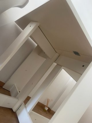 Mesa plegable cocina comedor blanca