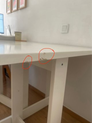 Mesa plegable cocina comedor blanca