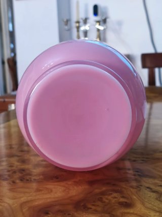 Jarra Opalino Rosa Vintage Italiana 1950