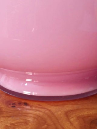 Jarra Opalino Rosa Vintage Italiana 1950
