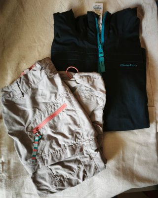 Conjunto Ropa Senderismo Niña Quechua 5 Años