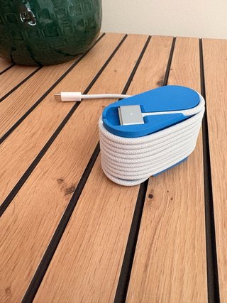 Organizador Cable Macbook Azul