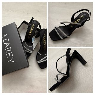 Zapatos de fiesta AZAREY negros con plateado