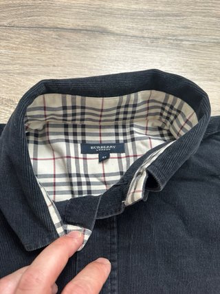 Camisa Pana Burberry Negra Hombre XL