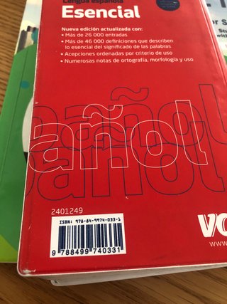 Diccionario de lengua española esencial
