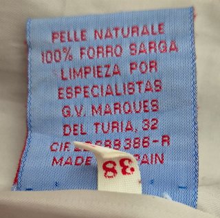 Chaqueta de cuero burdeos mujer T-38