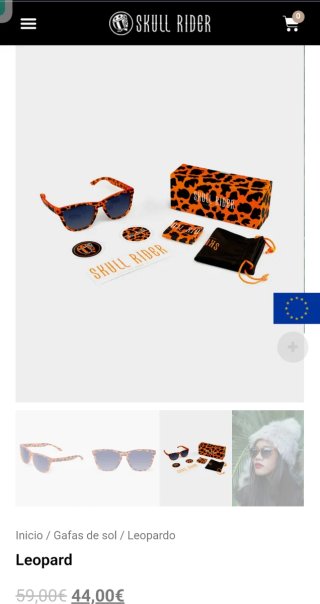 Gafas Skull Rider Animal Print