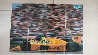 Poster Ayrton Senna Lotus 99T