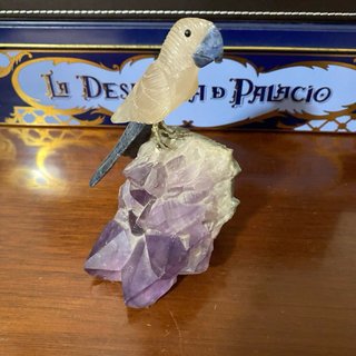 Figura Pájaro Amatista Brasil Tallado