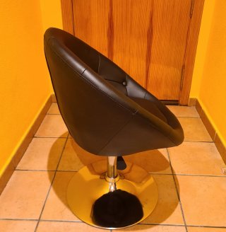 Sillón Negro Giratorio