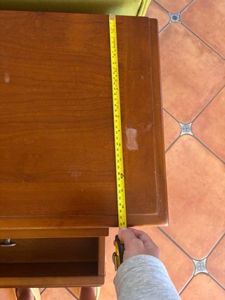 Mesitas de noche vintage madera nogal (2)