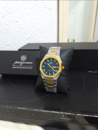 Reloj Pazomu Hombre Oro y Plata