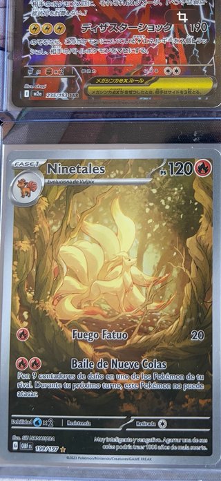 Carta Pokémon Ninetales 199/197