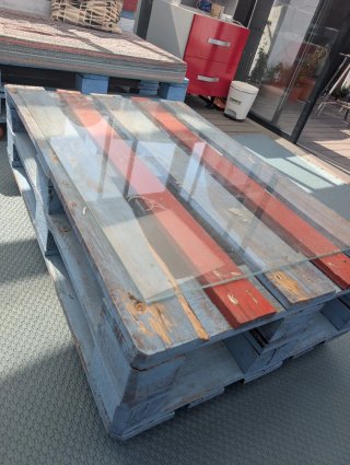 Conjunto de palets para terraza
