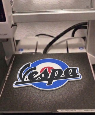 Logo Vespa Impreso 3D