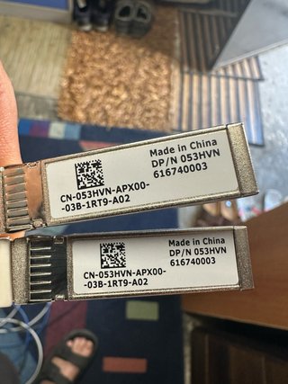 Coppia Cavi Dell DAC SFP+ 10Gb 3 Metri
