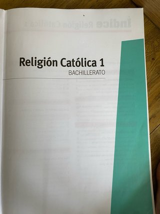 Libro Religión Católica 1ºBach Edebé