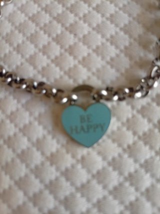 Bracciale acciaio S'Agapó Cuore Turchese