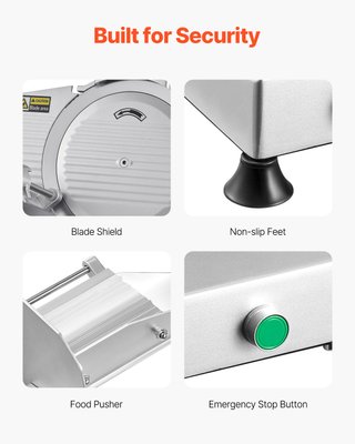 Affettatrice per Carne Commerciale 254 mm 180 W