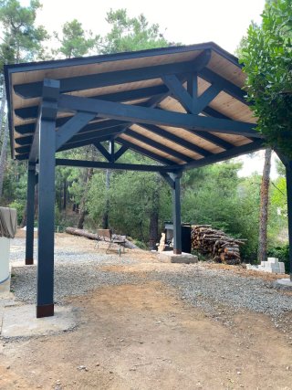 Tetto in legno con isolamento