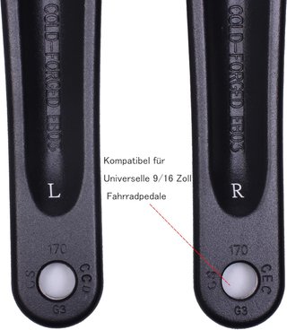 Brazos Manivela Prowheel Negro