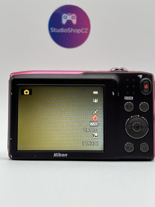 Nikon Coolpix S3300 Pink 16MP 6x Zoom Digital