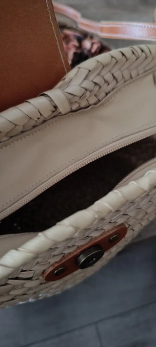 Bolso Piel de Mar Beige/Marrón