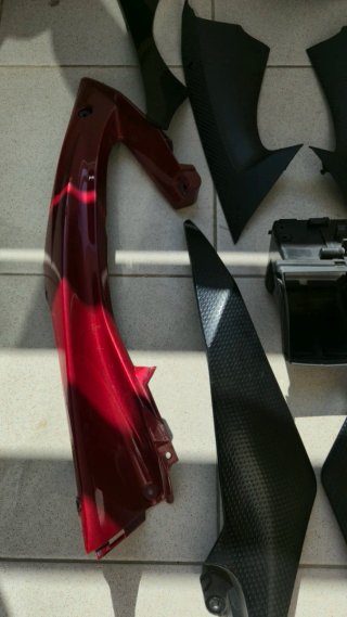 Carenagens Yamaha R6 2008 Vermelhas e Pretas