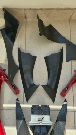 Carenagens Yamaha R6 2008 Vermelhas e Pretas