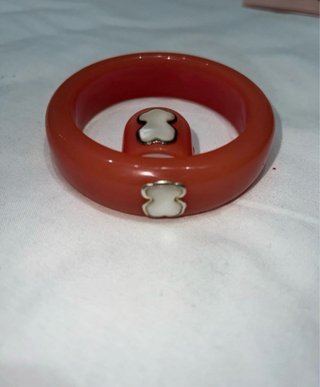 Conjunto Tous Anillo y Brazalete Rosa Original