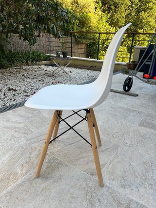 Silla Comedor Diseño Madera y Plástico