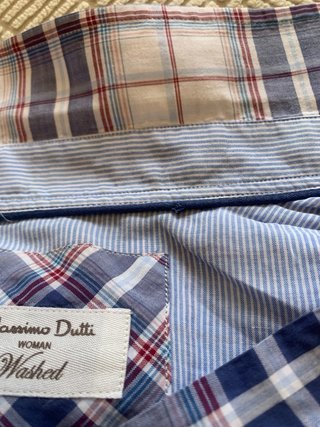 Camisa Massimo Dutti cuadros algodón