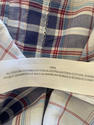 Camisa Massimo Dutti cuadros algodón