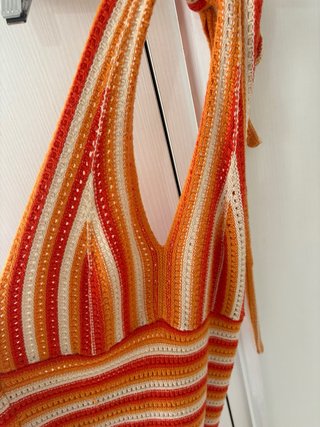 Vestido de crochet Shein multicolor