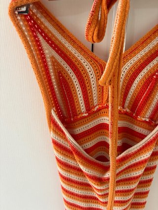 Vestido de crochet Shein multicolor