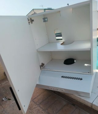 Campana extractora con mueble