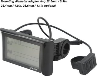 Medidor LCD SW900 para Bicicleta Eléctrica