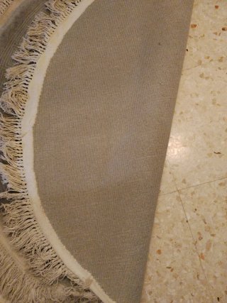 Alfombra redonda dragón oriental beige