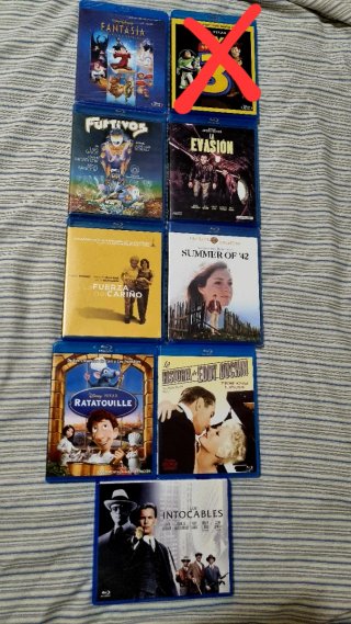 LOTE BLU-RAYS A 4€ CADA UNO.