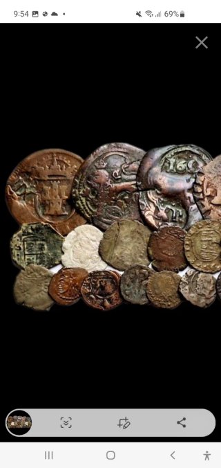 España. Lote de 23 piezas 1504 a 1746