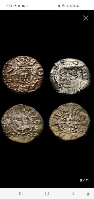 España. Lote de 23 piezas 1504 a 1746