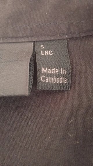 Camisa Negra Manga Larga