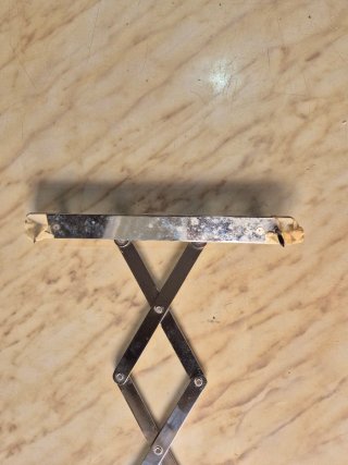 Specchio vintage estensibile a fisarmonica
