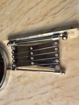 Specchio vintage estensibile a fisarmonica