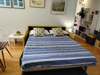 Sofá cama 2 plazas estilo italiano