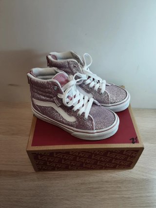 Zapatillas Vans Niña Rosa Glitter Talla 25