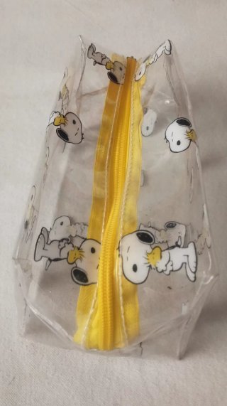Neceser Snoopy Transparente Amarillo
